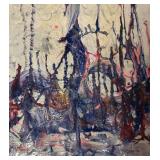 LL  - Fred Blumenthal Original Framed Abstract Painting