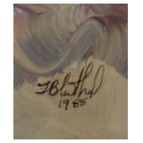 LL  - Fred Blumenthal Original Framed Abstract Painting
