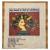 LL  - Set of 4 Unframed Kiki Art Fabric Prints