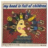 LL  - Set of 4 Unframed Kiki Art Fabric Prints