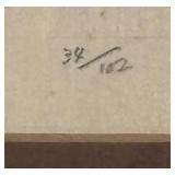 LL  - Framed Limited Edition Abstract Japanese-Style Print