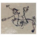 LL  - Fred Blumenthal Original Abstract Unframed Painting