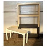 G - Set of 4 Vintage Plastic Shelves / Tables