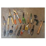 G - Collection of Assorted Gardening Tools with Hand Tools, Shears and Watering Attachments