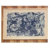 LL  - "A View from Space" Original Abstract Painting by Fred Blumenthal