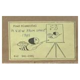 LL  - "A View from Space" Original Abstract Painting by Fred Blumenthal