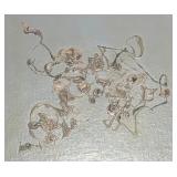 LL  - Original Unframed Abstract Painting by Fred Blumenthal