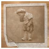 LL  - Set of 5 Vintage-Inspired Larry Labonté Fabric Art Prints