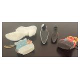 K - Collection of 5 Decorative Handbag and Shoe Figurines