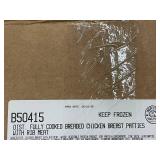H - Chicken Patties - Fully Cooked Breaded Chicken Breast Patties with Rib Meat