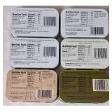 Vintage Altiods Tins with Hinged Lid and 3 Round Tins