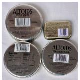 Vintage Altiods Tins with Hinged Lid and 3 Round Tins