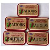 Vintage Altiods Tins with Hinged Lid and 3 Round Tins