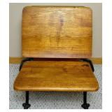 Minneapolis O & S F Co. Cast Iron Antique School Desk