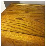 Vintage 4 Drawer Oak File Cabinet