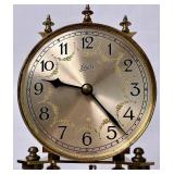 Schatz Anniversary Glass Dome Mantle Clock with Key