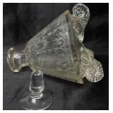 Large Collection of Glass Cruets and Decanters with Stoppers