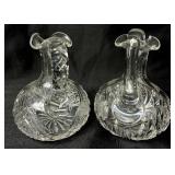 Large Collection of Glass Cruets and Decanters with Stoppers