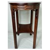 Antique Oval Side Table and Magazine Rack