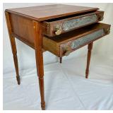 Antique Spool Cabinet with 2 Drawers