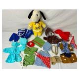 Peanuts and Snoopy Collection - Peanuts Monopoly, Snoopy Glasses, Jars, Plush Fireman Snoopy with Outfits and Snoopy Bone Tin