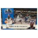 Minnesota State Lottery MN Timberwolves Kevin Garnett Y2KG Framed Video Card and  Minnesota Timberwolves Bobbleheads with Bobblehead Poster