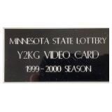 Minnesota State Lottery MN Timberwolves Kevin Garnett Y2KG Framed Video Card and  Minnesota Timberwolves Bobbleheads with Bobblehead Poster