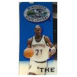 Minnesota State Lottery MN Timberwolves Kevin Garnett Y2KG Framed Video Card and  Minnesota Timberwolves Bobbleheads with Bobblehead Poster