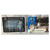 Minnesota State Lottery MN Timberwolves Kevin Garnett Y2KG Framed Video Card and  Minnesota Timberwolves Bobbleheads with Bobblehead Poster