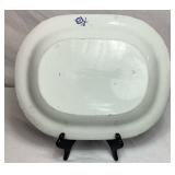 Antique Oval Blue Willow Serving Platter from England - circa 1890