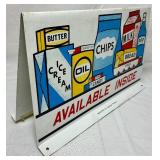 Vintage Enamelware Bundle - 2 Coffee Pots, Coffee Sign, Stock Pot with Lid, Snack Sign, and Ladle