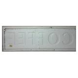 Vintage Enamelware Bundle - 2 Coffee Pots, Coffee Sign, Stock Pot with Lid, Snack Sign, and Ladle