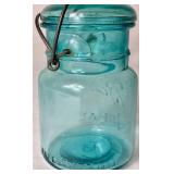 Vintage Blue Ball Jars and Storage Glass Jar Bundle