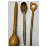 Vintage Kitchen Wall Holder with Rolling Pins and Assorted Kitchen Tools