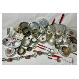 Aluminum Childrens Kitchen Cooking & Baking Miniature Tools