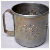 Vintage Aluminum Childs Dinnerware Table Set