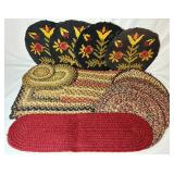 Braided Textile Home Collection - Table Runners, Seat Covers, Placemats, and Trivet
