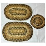 Braided Textile Home Collection - Table Runners, Seat Covers, Placemats, and Trivet
