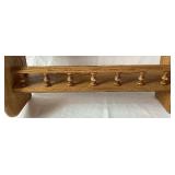 Bundle of Wood Shelves, Coat/Hat Racks and Wood Beer Caddy