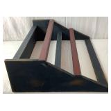 Three Distressed Wood Display Shelves