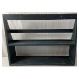 Three Distressed Wood Display Shelves