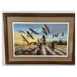 Bird Lover Collection - Bird Houses, Schmidt Brewing Print "Early Morning Arrival" 74/350 C. E. Pearson  and Canada Goose Lamp