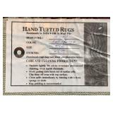 Hand Tufted Red & Beige 5 X 8 Wool Area Rug