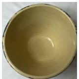 Cream & Blue Bundle of Pottery and Enamelware Milk Pitcher