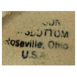 Cream & Blue Bundle of Pottery and Enamelware Milk Pitcher