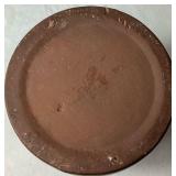 Cream & Blue Bundle of Pottery and Enamelware Milk Pitcher