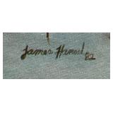 Smead Manufacturing Company 6 Vintage Christmas Card Prints and Framed Print of General William G. LeDuc Mansion in Hastings, MN