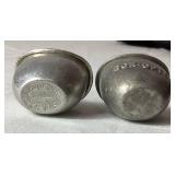 Collection of Vintage Glass Eye Wash Cups,Cobalt Blue Optrex Cup and Lavoptix & Bon-Opto Aluminum Eye Wash Cups