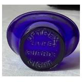 Collection of Vintage Glass Eye Wash Cups,Cobalt Blue Optrex Cup and Lavoptix & Bon-Opto Aluminum Eye Wash Cups