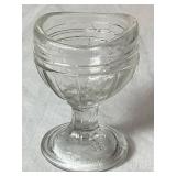 Collection of Vintage Glass Eye Wash Cups,Cobalt Blue Optrex Cup and Lavoptix & Bon-Opto Aluminum Eye Wash Cups